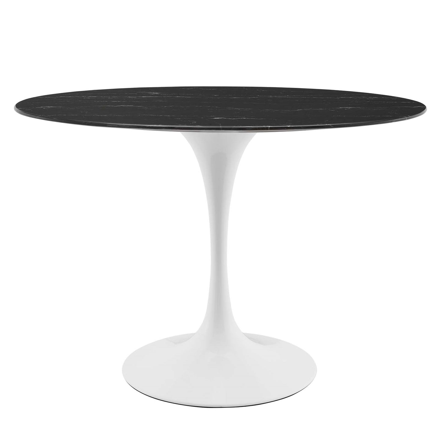 Tulip Style 42" Oval Artificial Marble Dining Table