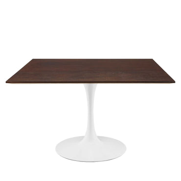 Tulip Style 47" Cherry Walnut Square Dining Table