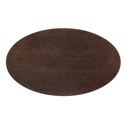 Tulip Style 60" Cherry Walnut Oval Dining Table