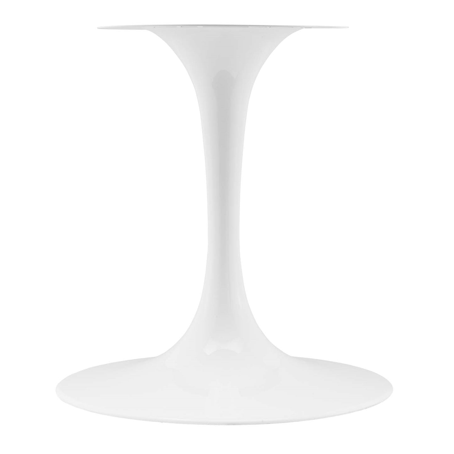 Tulip Style 78" Oval White Natural Dining Table