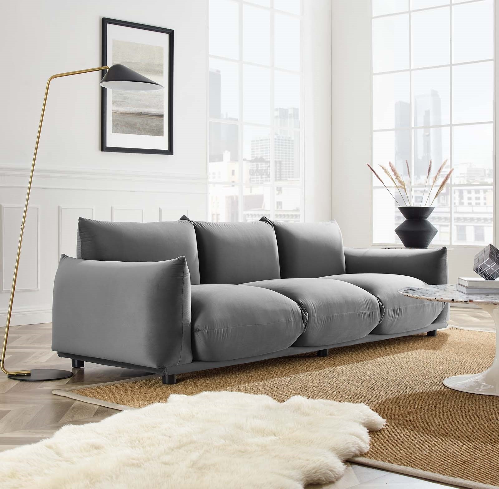 Levi Performance Velvet Sofa