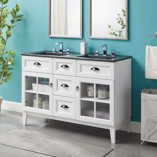 Colette 48" Double Bathroom Vanity Cabinet