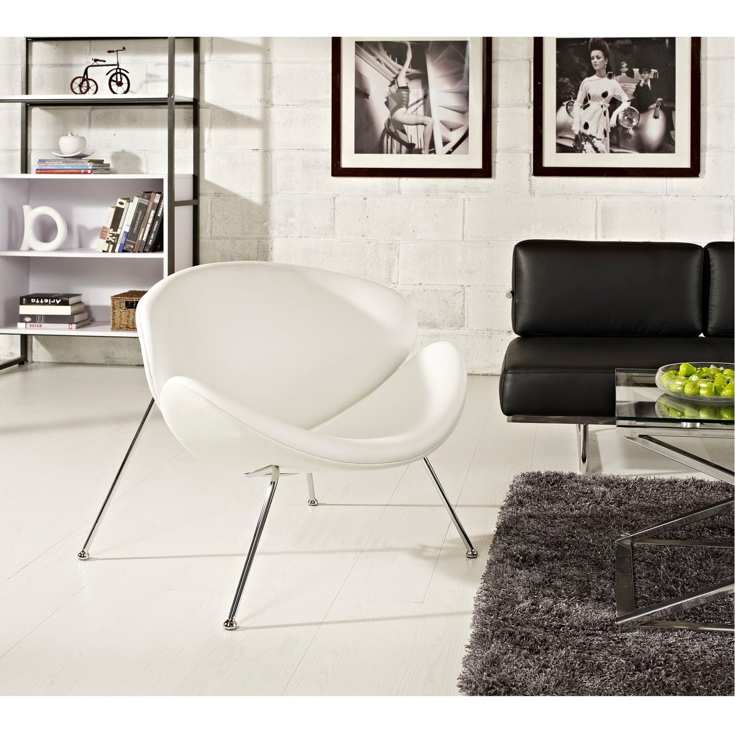 Bonnie Upholstered Vinyl Lounge Chair
