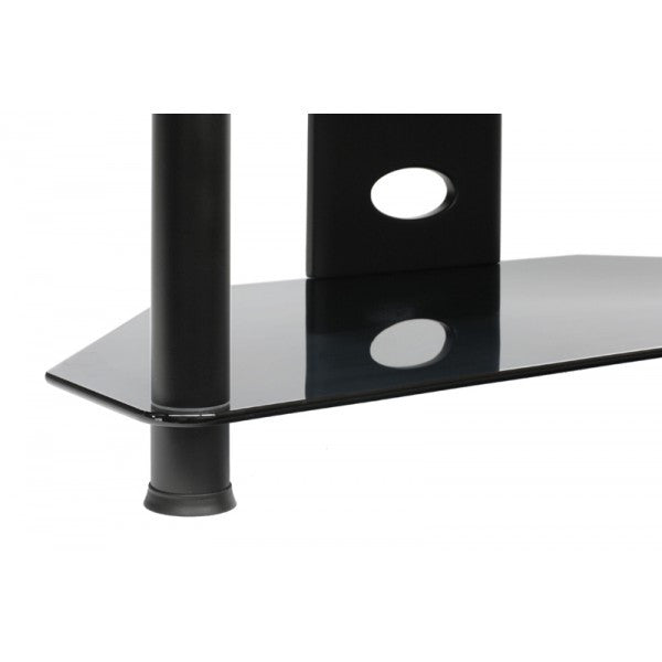 PLATEAU FL-3V 43 B BG Corner Metal and Glass 43" TV Stand - living-essentials