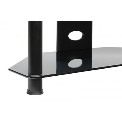 PLATEAU FL-3V 43 B BG Corner Metal and Glass 43" TV Stand - living-essentials