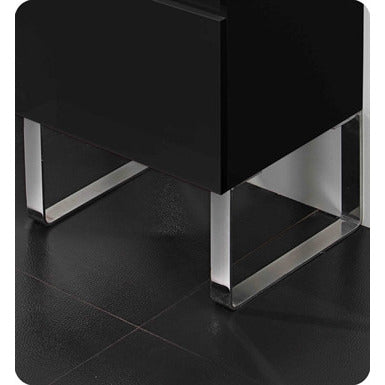 Fresca Mezzo Black Modern Bathroom Vanity w/ Medicine Cabinet - living-essentials