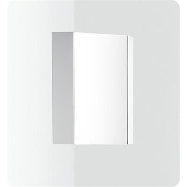 Fresca Coda 14" White Modern Corner Bathroom Vanity - living-essentials