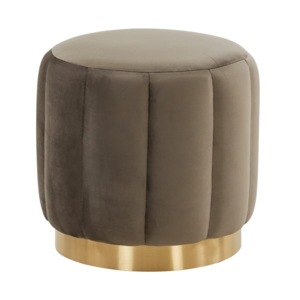 Gandia 19″ Round Velvet Ottoman