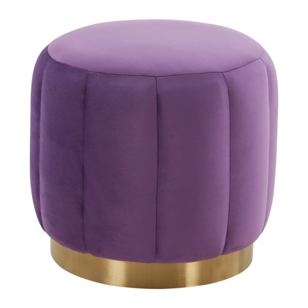 Gandia 19″ Round Velvet Ottoman