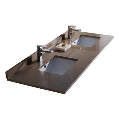 Fresca Oxford 60" Mahogany Traditional Double Sink Bathroom Vanity - living-essentials