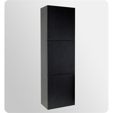 Fresca Mezzo Black Modern Bathroom Vanity w/ Medicine Cabinet - living-essentials