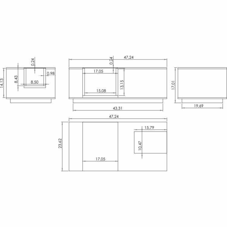 Furnitech Modern Coffee Table - living-essentials