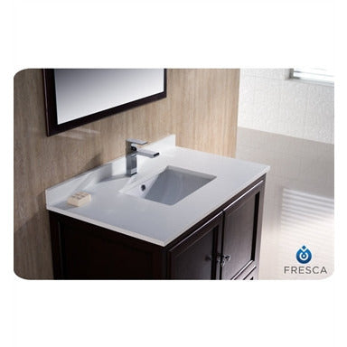 Fresca Oxford 36" Mahogany Traditional Bathroom Vanity - living-essentials