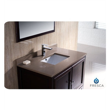 Fresca Oxford 36" Mahogany Traditional Bathroom Vanity - living-essentials