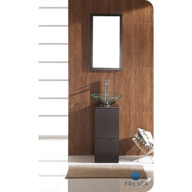 Fresca Brilliante Espresso Modern Bathroom Vanity w/ Mirror - living-essentials
