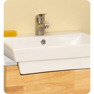 Fresca Caro Natural Wood Modern Bathroom Vanity w/ Mirrored Side Cabinet - living-essentials