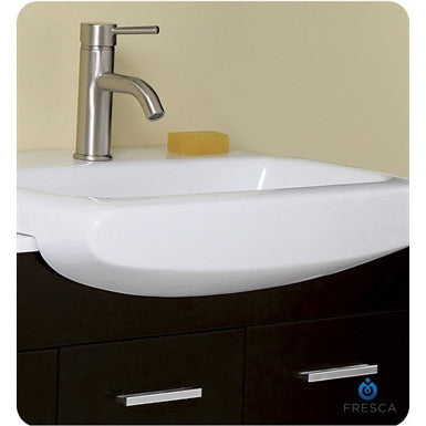 Fresca Vetta Espresso Modern Double Sink Bathroom Vanity w/ Mirror - living-essentials