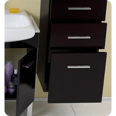 Fresca Vetta Espresso Modern Double Sink Bathroom Vanity w/ Mirror - living-essentials