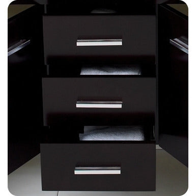 Fresca Vetta Espresso Modern Double Sink Bathroom Vanity w/ Mirror - living-essentials