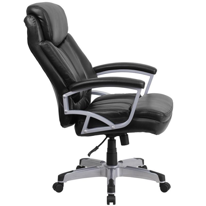 Capacity Big & Tall Black Leather Executive Office Chair - living-essentials
