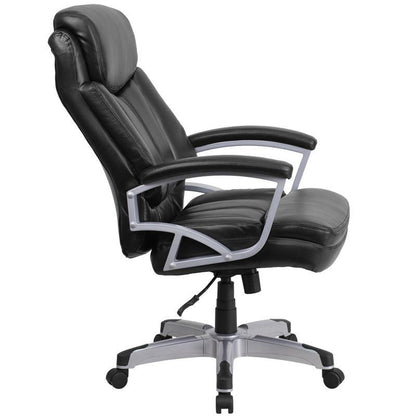 Capacity Big & Tall Black Leather Executive Office Chair - living-essentials