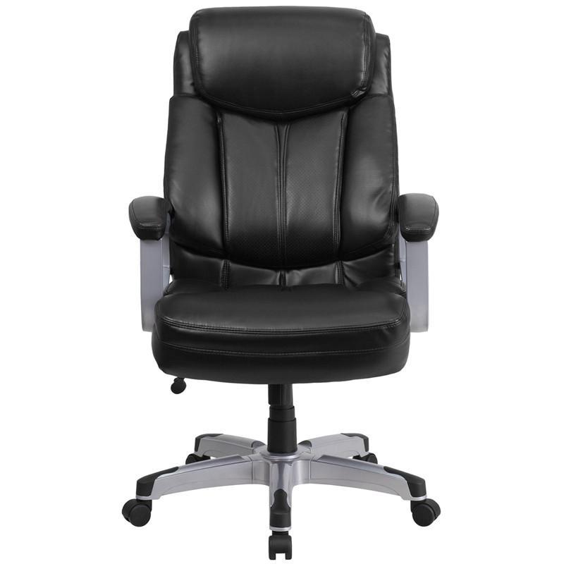 Capacity Big & Tall Black Leather Executive Office Chair - living-essentials