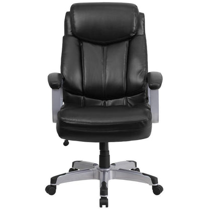 Capacity Big & Tall Black Leather Executive Office Chair - living-essentials