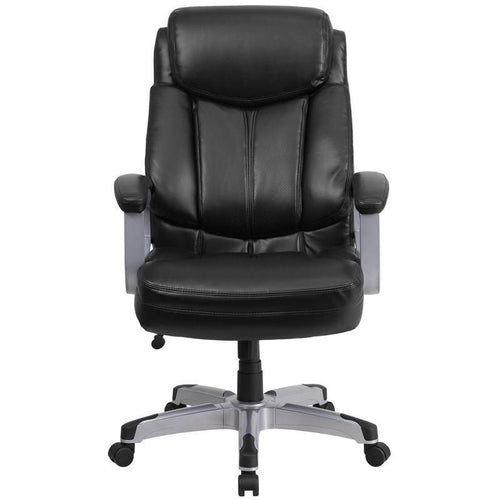 Capacity Big & Tall Black Leather Executive Office Chair - living-essentials
