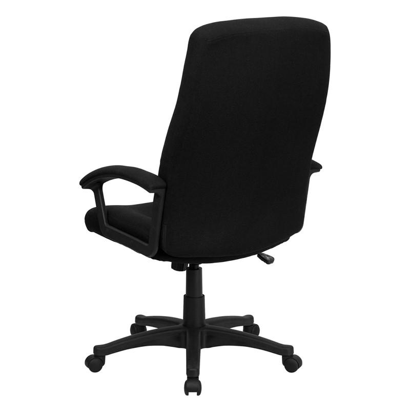 Black Fabric Office Chair - living-essentials