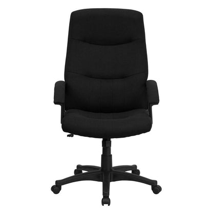 Black Fabric Office Chair - living-essentials