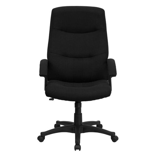 Black Fabric Office Chair - living-essentials