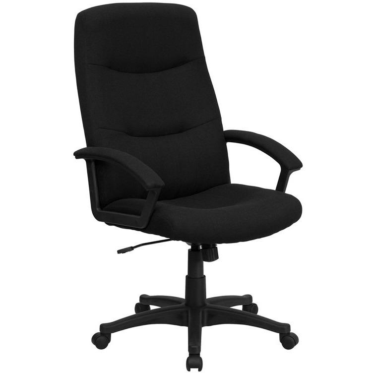 Black Fabric Office Chair - living-essentials