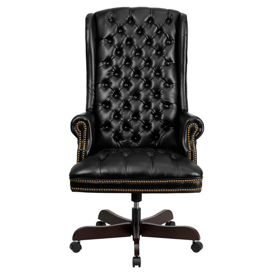 Oxford Tufted Executive Leather Office Chair - living-essentials