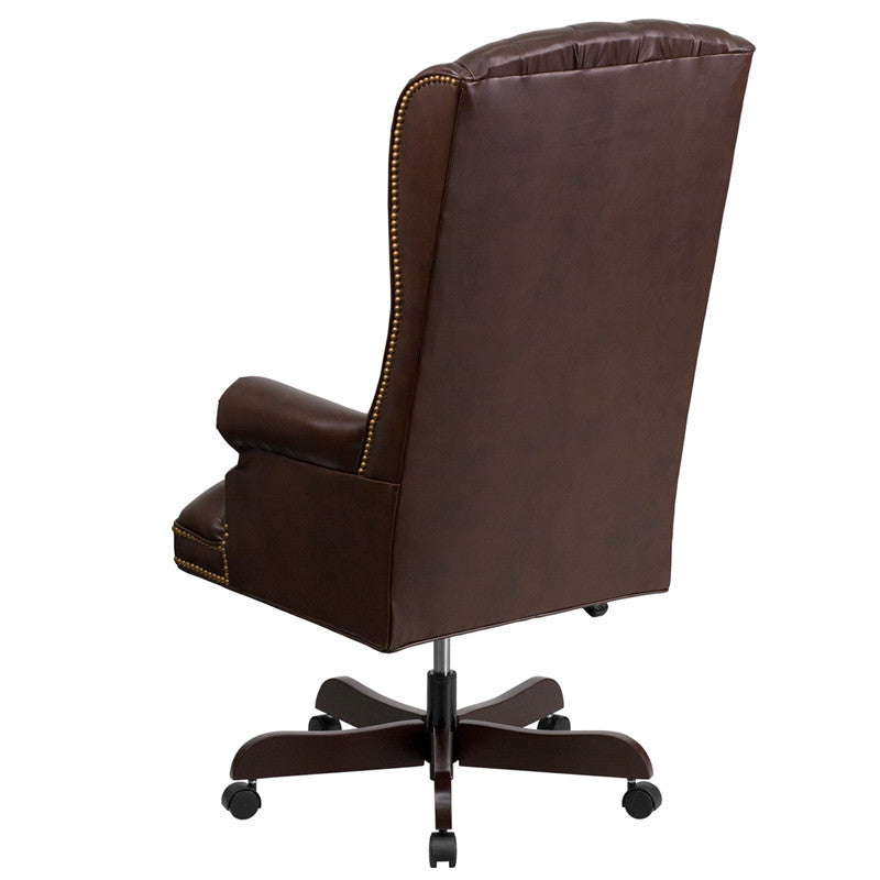 Oxford Tufted Executive Leather Office Chair - living-essentials