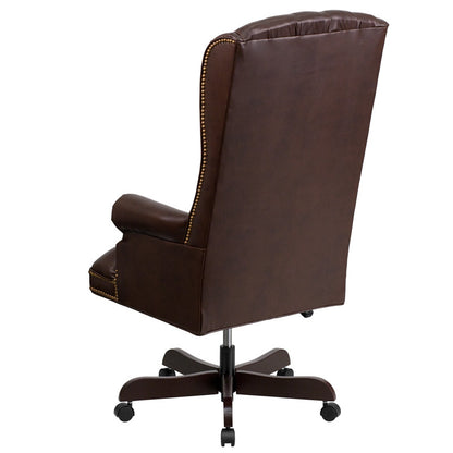 Oxford Tufted Executive Leather Office Chair - living-essentials