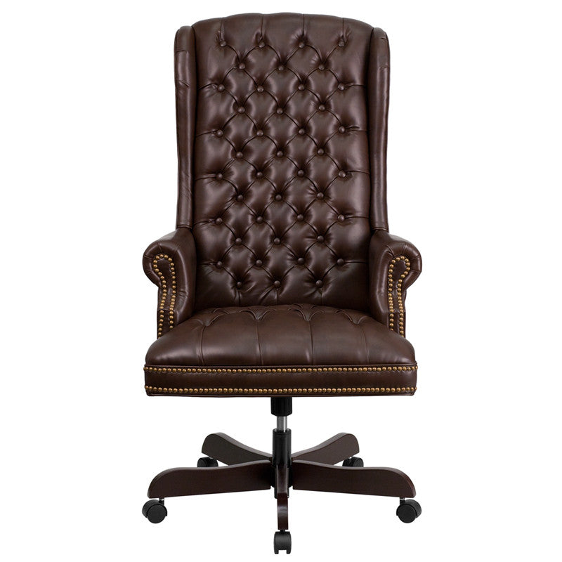 Oxford Tufted Executive Leather Office Chair - living-essentials
