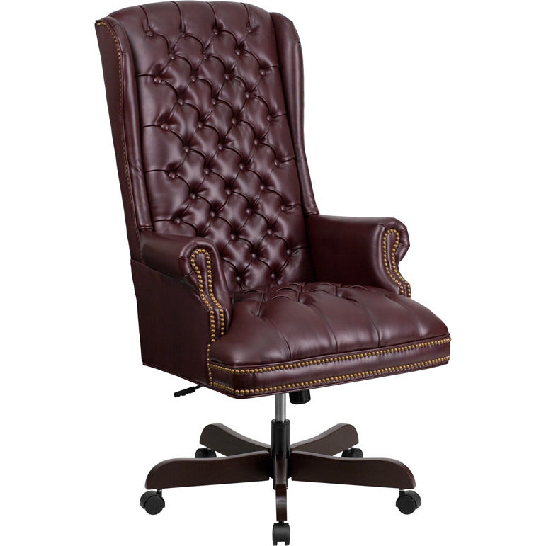 Oxford Tufted Executive Leather Office Chair - living-essentials