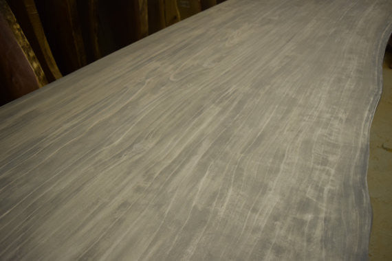 LIVE EDGE GREY DINING TABLE(REDWOOD) - living-essentials