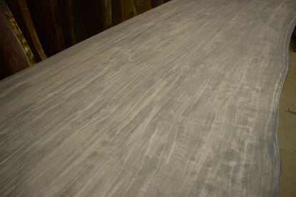 LIVE EDGE GREY DINING TABLE(REDWOOD) - living-essentials