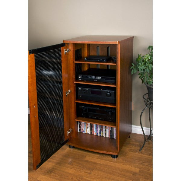 PLATEAU LSX-A 52 W Wood 52" Tall Audio Stand, Walnut finish - living-essentials