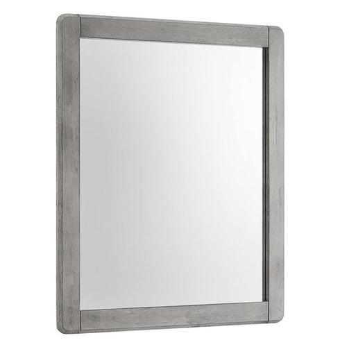 Boston Wood Mirror in Gray