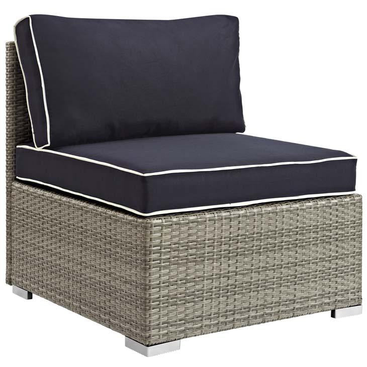 Rennie Outdoor Patio Armless Chair - living-essentials