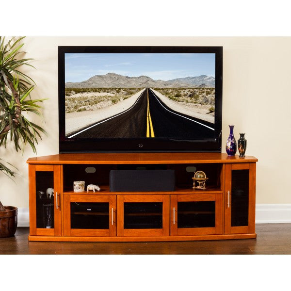 PLATEAU NEWPORT 80 Corner Wood 80" TV Stand - living-essentials