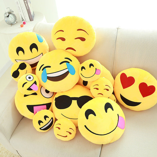 Emoji Pillow Cushions - Smiley Wink Love Flirt LOL - living-essentials