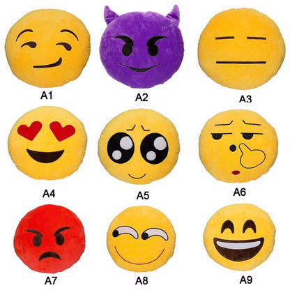 Kissing Wink Emoji Pillow - living-essentials