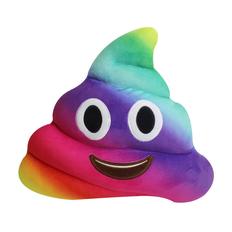 Rainbow Poo Shaped Pillow - living-essentials