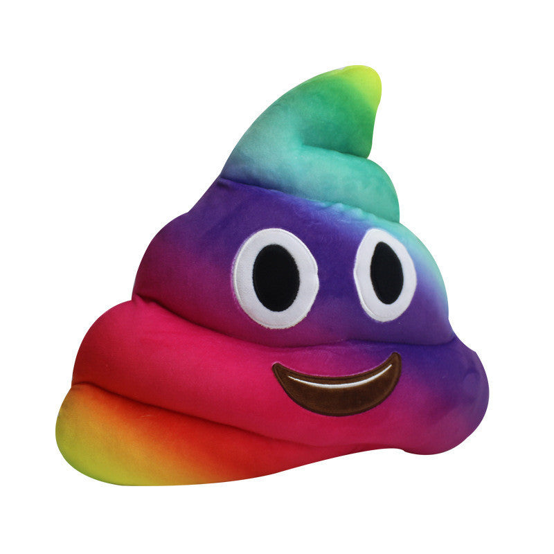 Rainbow Poo Shaped Pillow - living-essentials