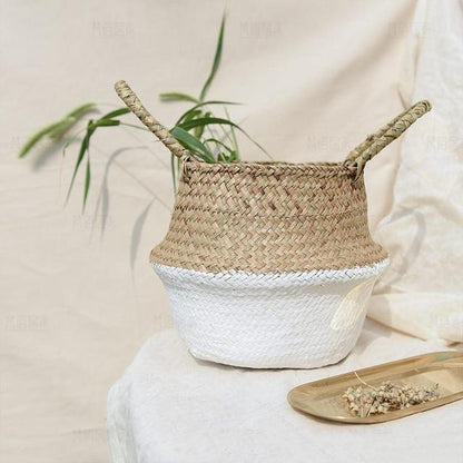 EMFURN Handmade Rattan Storage Baskets