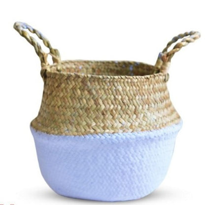 EMFURN Handmade Rattan Storage Baskets