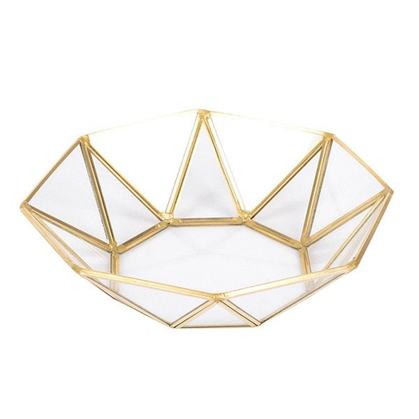 EMFURN Gold Mirror Tray